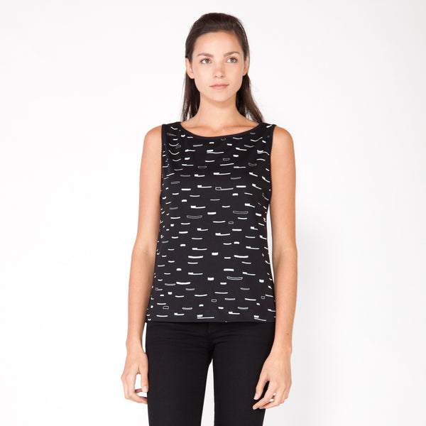 Sails Boatneck Tank - Black