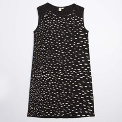 Sideways Rain Shift Dress - Black