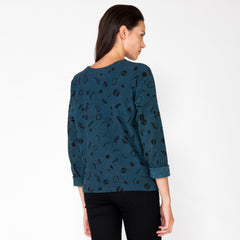 Moves Canvas Knit Sweatshirt - Marine