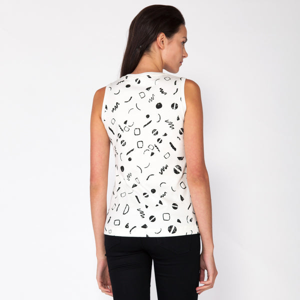 Moves Boyfriend Tank - White