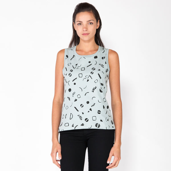 Moves Boyfriend Tank - Glacier