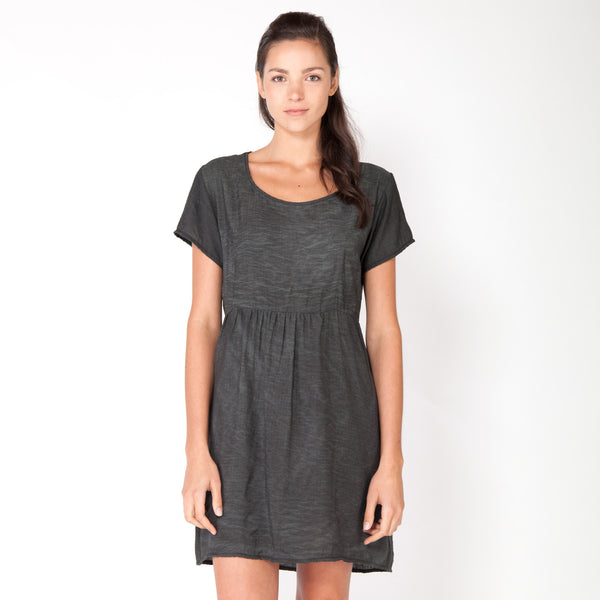 Parachute Tee Dress - Charcoal