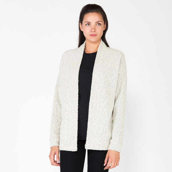 Pebble Knit Cardigan - White