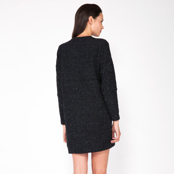 Pebble Knit Dress - Black