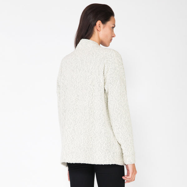 Pebble Knit Cardigan - White