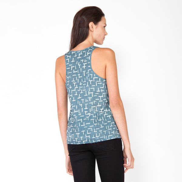 Summer Ferns Tank - Marine