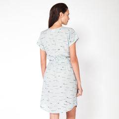 Sails Scoop Neck Dress - Ice