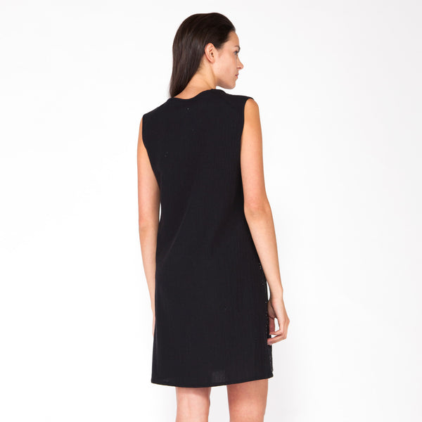Shattered Shift Dress - Black
