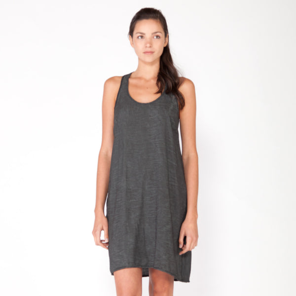 Parachute Tank Dress - Charcoal