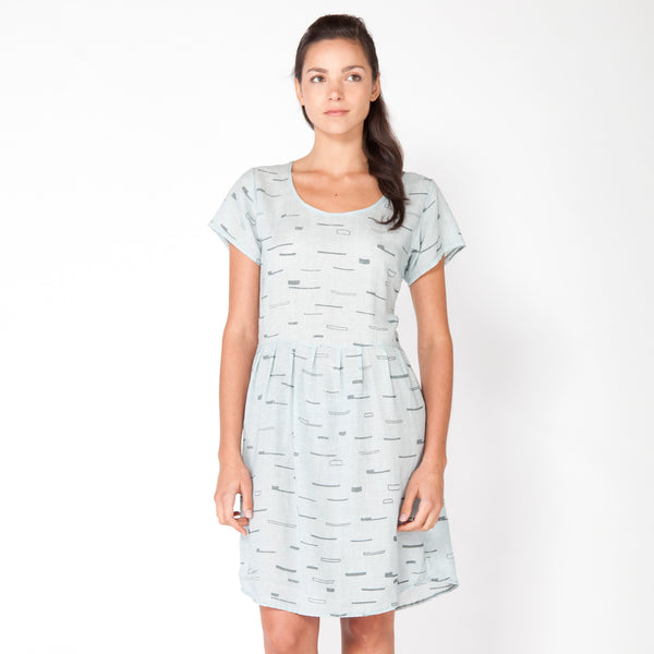 Sails Scoop Neck Dress - Ice