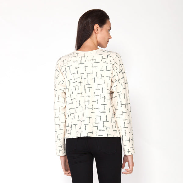 Summer Ferns Sweatshirt - Natural