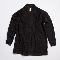 Pebble Knit Cardigan - Black