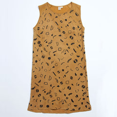 Moves Cupro Shift Dress - Saffron