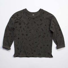 Moves Canvas Knit Sweatshirt - Smoke