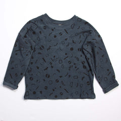 Moves Canvas Knit Sweatshirt - Marine