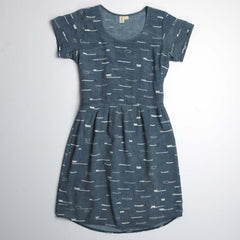 Sails Scoop Neck Dress - Marine