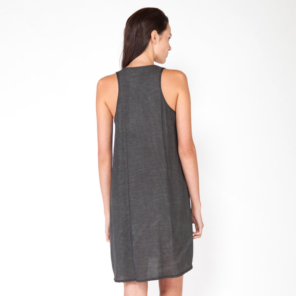 Parachute Tank Dress - Charcoal