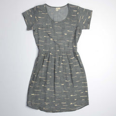 Sails Scoop Neck Dress - Ash