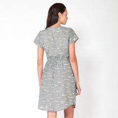 Sails Scoop Neck Dress - Ash