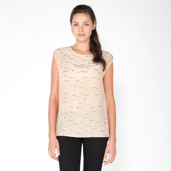 Sails Scoop Blouse - Blush
