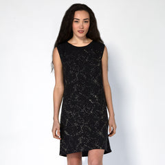 Shattered Shift Dress - Black