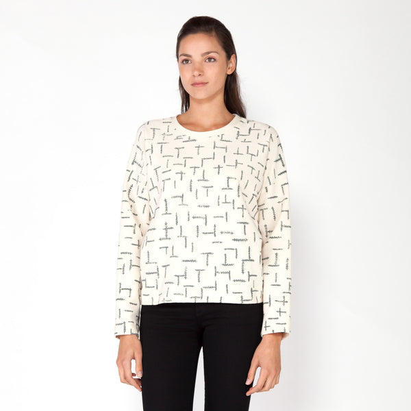 Summer Ferns Sweatshirt - Natural