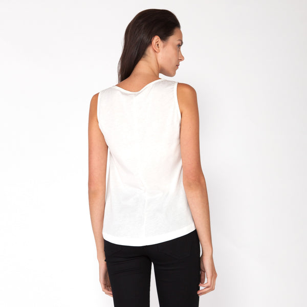 Sails Boatneck Tank - White