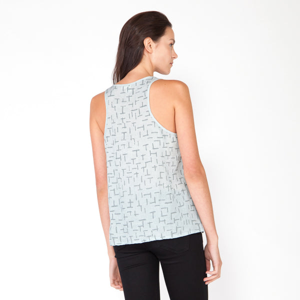 Summer Ferns Tank - Ice